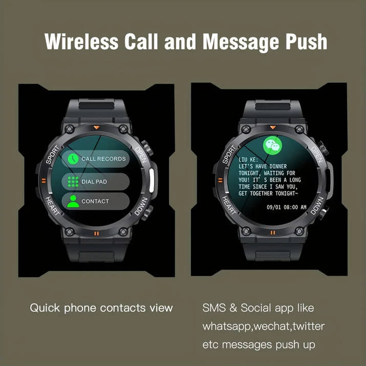 K56Pro Smart Watch for Men Heart Rate Blood Bluetooth Sport 400Mah Long Standby 1.39 Inch 360*360 HD Screen Outdoors Smartwatch