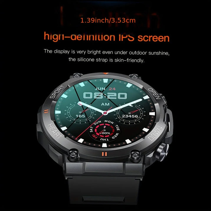 K56Pro Smart Watch for Men Heart Rate Blood Bluetooth Sport 400Mah Long Standby 1.39 Inch 360*360 HD Screen Outdoors Smartwatch